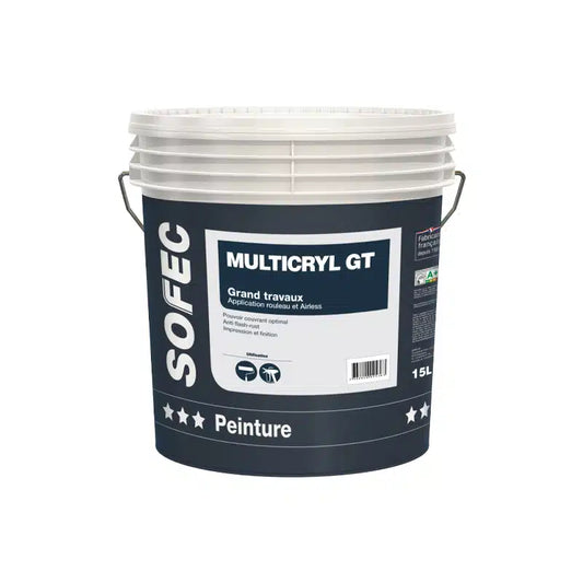 MULTICRYL GT 15L Blanc / 2 en 1 : Impression & Finition